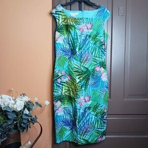 Maggy London Women's size 10 Tropical Midi Dress